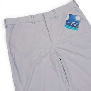 COOLIBAR Flaig Performance Golf Pants Mens 36x32 act 30.5 Light Gray UPF 50+ NWT